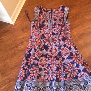 Adorne Floral Knee Length Dress
